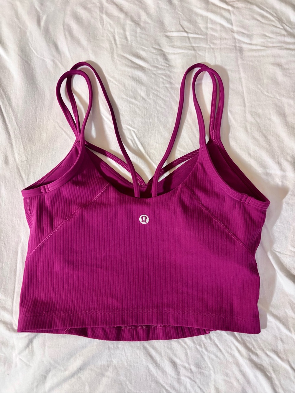 Lululemon Align Strappy Ribbed Tank Top Magenta Purple Size 4